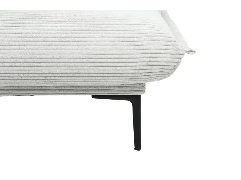 Canapé-clic-clac 'Alisa' en Corduroy Gris Clair – Élégance et Confort Optimal