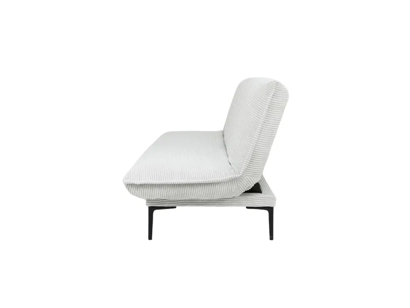 Canapé-clic-clac 'Alisa' en Corduroy Gris Clair – Élégance et Confort Optimal