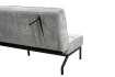 Canapé convertible 3 places en tissu gris