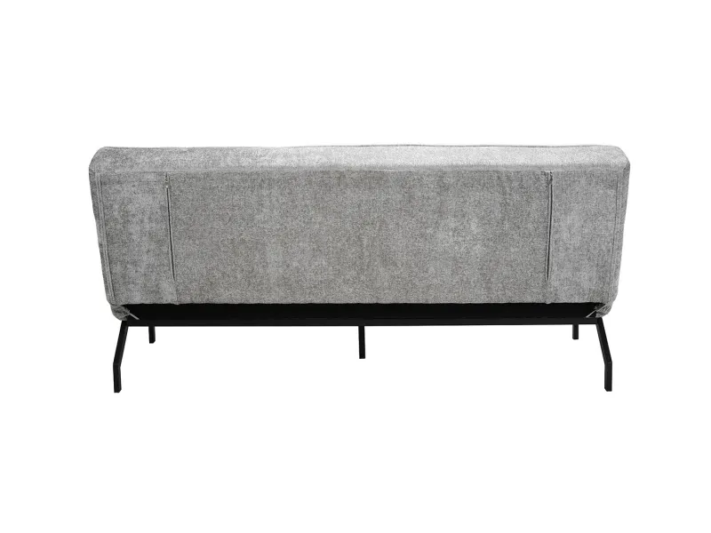 Canapé convertible 3 places en tissu gris