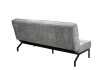 Canapé convertible 3 places en tissu gris