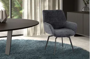 Chaise de salle à manger design coloris gris Chaises de salle à man...