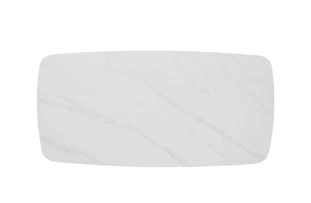 Table Ovale 'Apollo' 180 cm Style Danois en Pierre Blanche