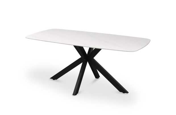 Table Ovale 'Apollo' 180 cm Style Danois en Pierre Blanche