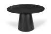 Table Ronde 'Tommy' 130 cm en Bois de Manguier Coloris Noir