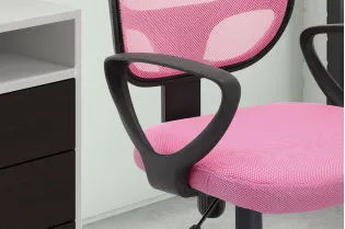 Chaise de bureau style roulant en tissu coloris noir Chaises & faut... 2