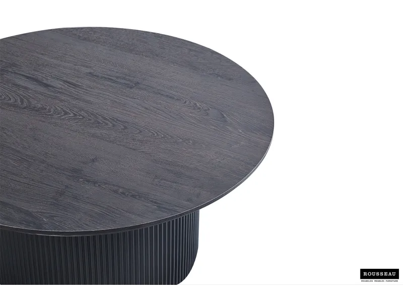 Table basse contemporaine |Table basse avec 6 poufs encastrable, ve...