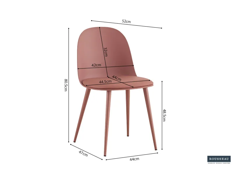 Chaise design en simili cuir blanc Chaises de salle à manger |adeniahome...