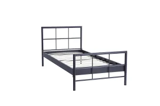 Lit fer forgé & lit métal |Lit adulte de 90x200 en métal coloris no... 2