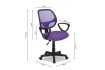 Chaise de bureau style roulant en tissu coloris noir Chaises & faut...