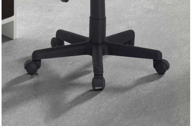 Chaise de bureau style roulant en tissu coloris noir Chaises & faut...