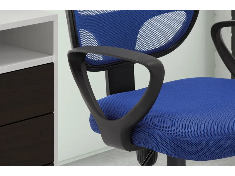 Chaise de bureau style roulant en tissu coloris noir Chaises & faut...