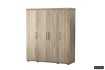 Armoire 'Mike' à 4 portes – Finition Sonoma