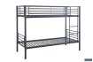 Lit superposé “Sammy” 90x200 cm divisible – Métal gris foncé, robuste et polyvalent