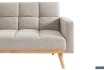Canapé-Lit Style Scandinave - Confort et Élégance en Tissu Beige