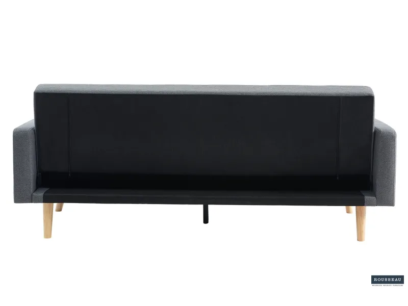 Canapé convertible Style Scandinave - Confort et Élégance en Tissu Gris