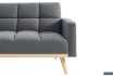 Canapé convertible Style Scandinave - Confort et Élégance en Tissu Gris