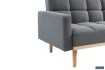 Canapé convertible Style Scandinave - Confort et Élégance en Tissu Gris