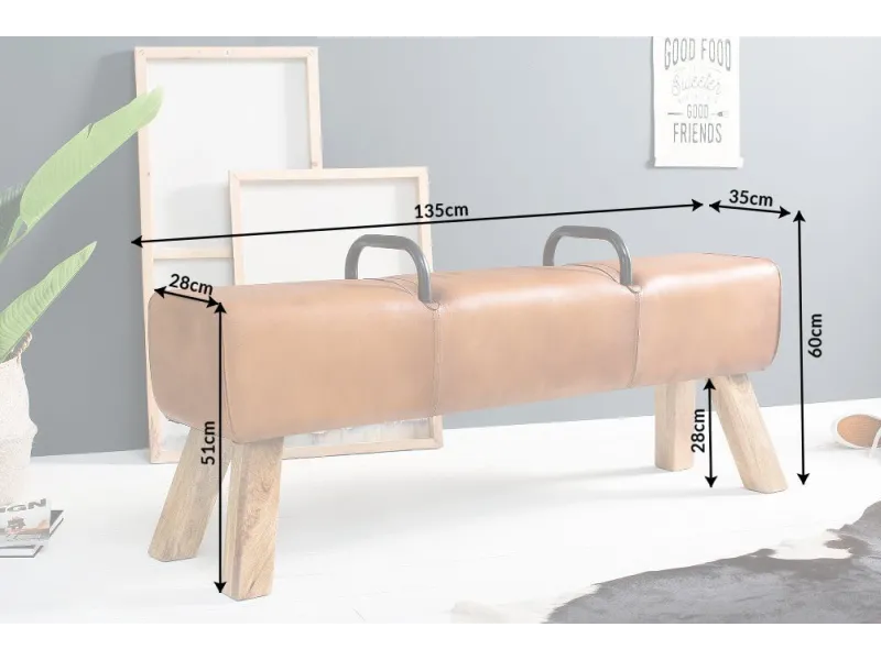 Banc en Cuir Véritable