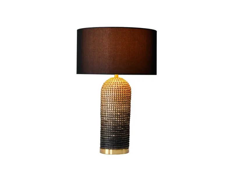 lampe à poser de 85 cm en lin couleur écrue Lampes à poser |adeniahome...