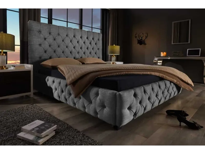 Lit PARIS CHESTERFIELD 180x200 cm – Élégance classique et confort royal