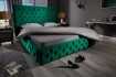 Lit PARIS CHESTERFIELD 180x200 cm – Sophistication en velours & charme intemporel