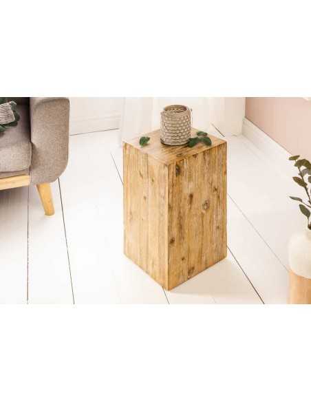 Pilier décoratif COLUMNA 50 cm – Acacia teck gris blanchi