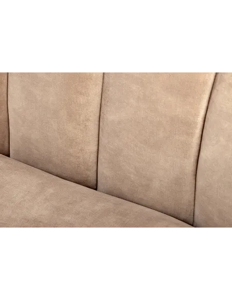 Canapé convertible design scandinave coloris gris claire en tissu a...