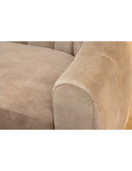 Canapé convertible design scandinave coloris gris claire en tissu a...