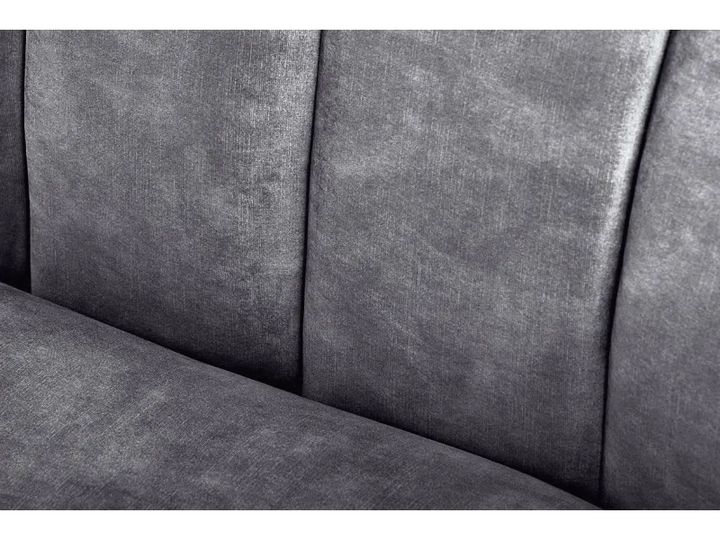 Canapé convertible design scandinave coloris gris claire en tissu a...