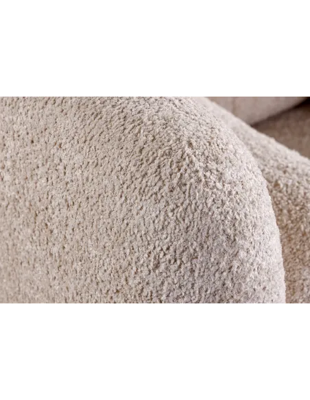 Canapé convertible design scandinave coloris gris claire en tissu a...