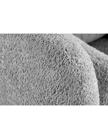 Canapé convertible design scandinave coloris gris claire en tissu a...