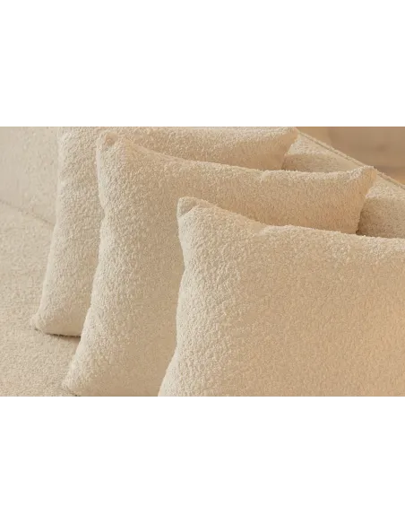 Canapé convertible design scandinave coloris gris claire en tissu a...