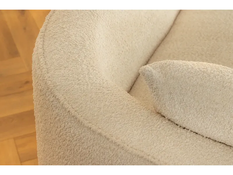 Canapé convertible design scandinave coloris gris claire en tissu a...