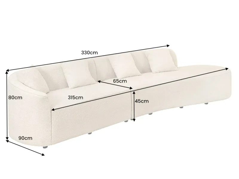 Canapé convertible design scandinave coloris gris claire en tissu a...