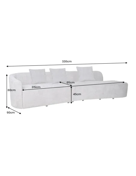 Canapé convertible design scandinave coloris gris claire en tissu a...