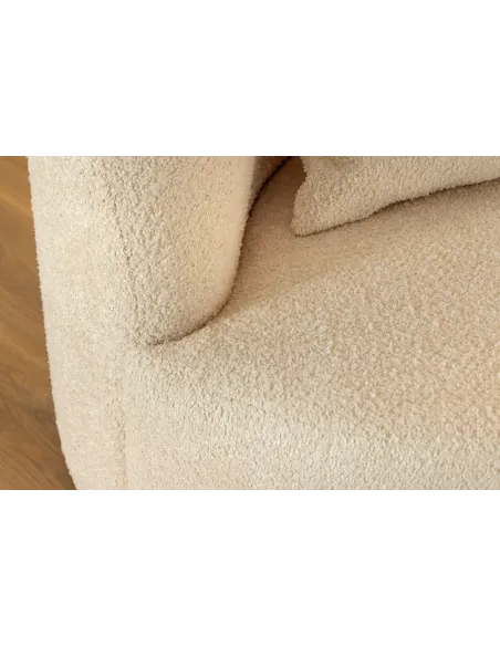 Canapé convertible design scandinave coloris gris claire en tissu a...