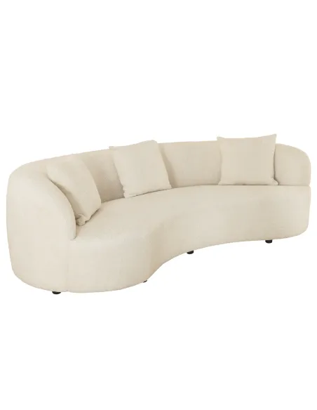 Canapé convertible design scandinave coloris gris claire en tissu a...