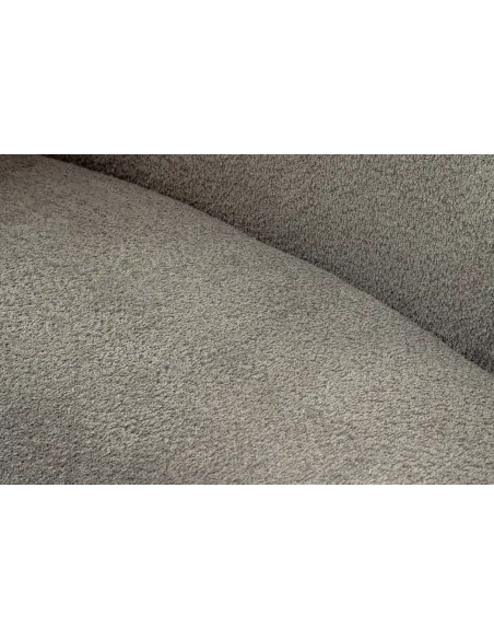 Canapé convertible design scandinave coloris gris claire en tissu a...