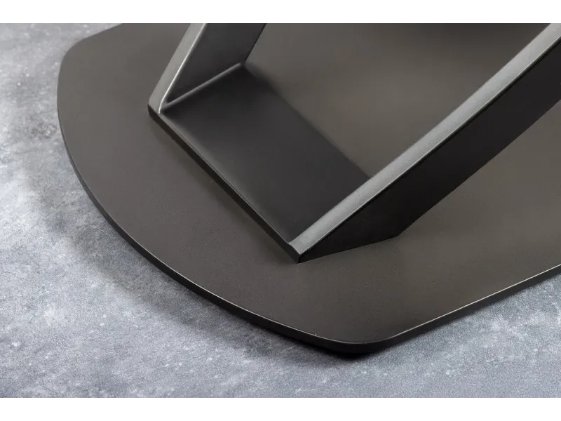 Table à manger extensible en céramique 180-225cm aspect marbre pas cher