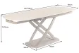 Table à manger extensible en céramique 180-225cm aspect marbre pas cher