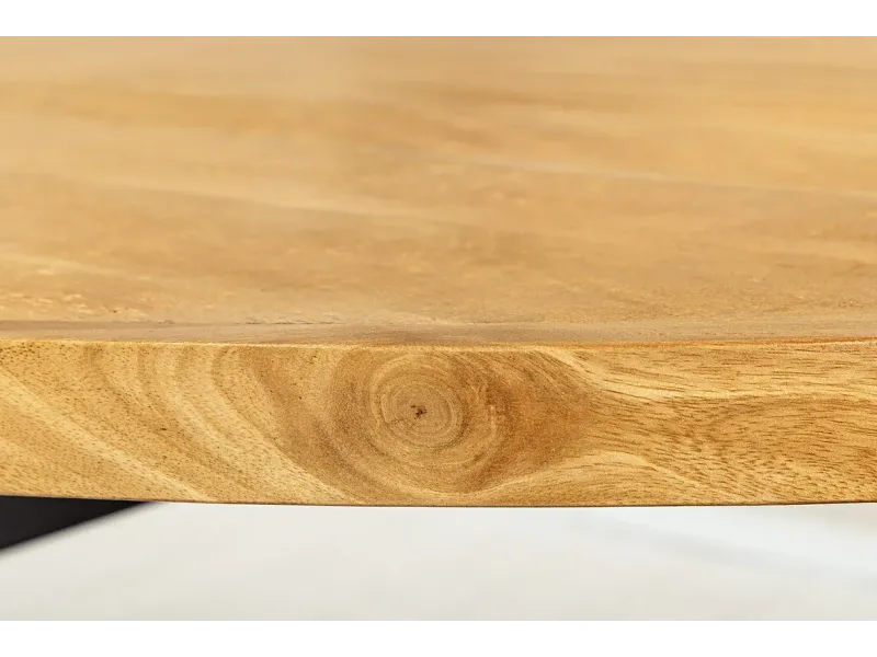 Table Ovale GALAXIE 240cm Bois de Manguier & Métal - Adenia Home