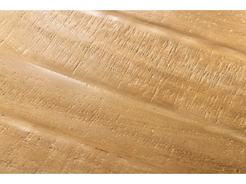 Table à manger GALAXIE ovale 240 cm – Bois de manguier & métal noir