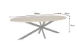 Table Ovale GALAXIE 240cm Bois de Manguier & Métal - Adenia Home