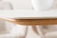 Table à Manger Bois et Céramique Marbre Blanc - Adenia Home