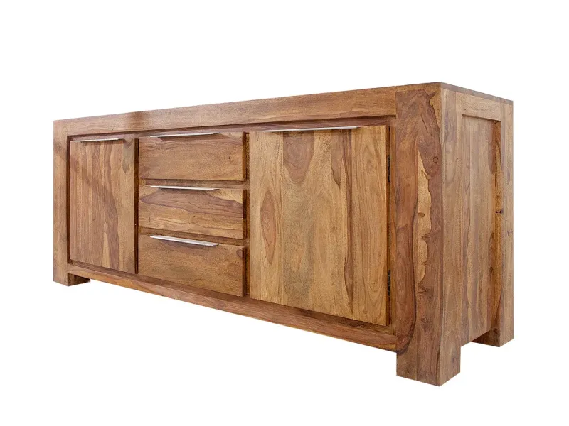 Buffet Bois Massif Sheesham Naturel 175 cm | Meubles en Sheesham