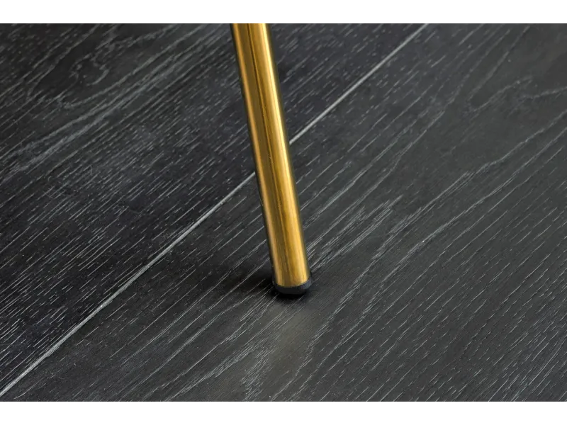 Chaise capitonnée revêtue en tissus bleu Chaises de salle à manger...