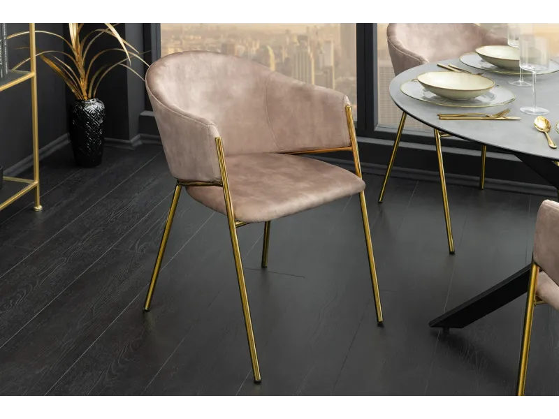 Chaise capitonnée revêtue en tissus bleu Chaises de salle à manger...