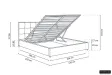Lit adulte design |Lit adulte contemporain de 140x200 cm design ave...