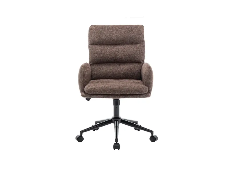 Chaise de bureau Aimé – Tissu brun Raven 45